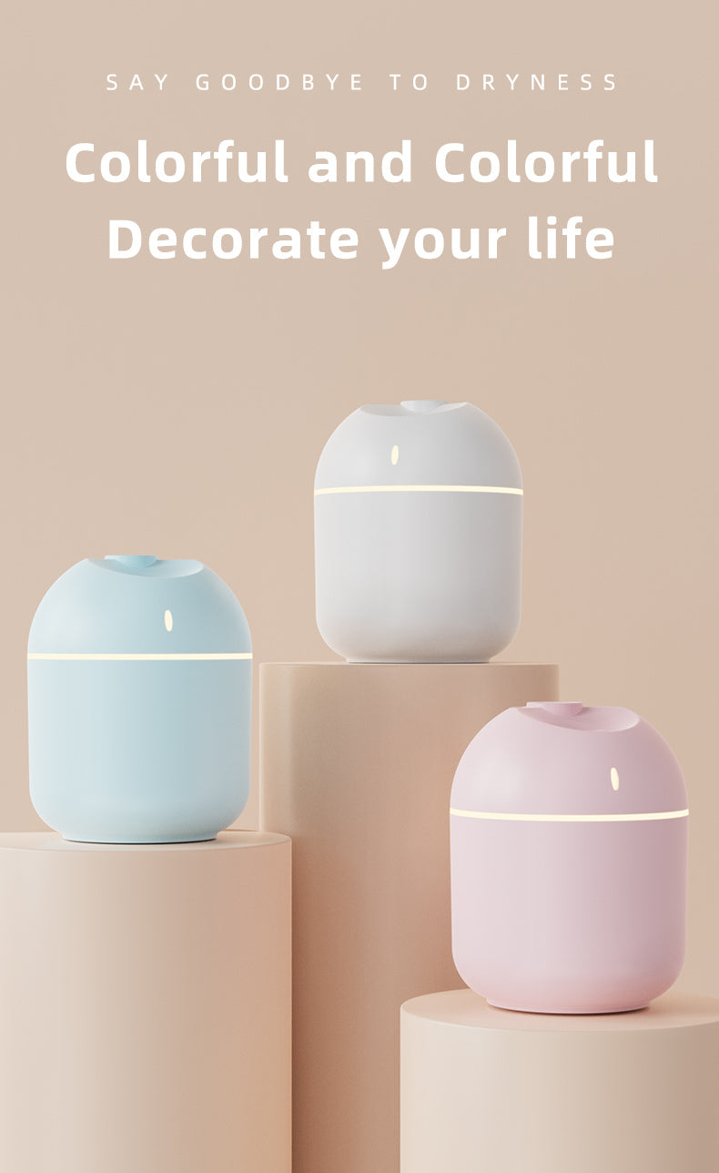 270ml Cool Mist Air Humidifier – Aroma Diffuser with LED Night Light