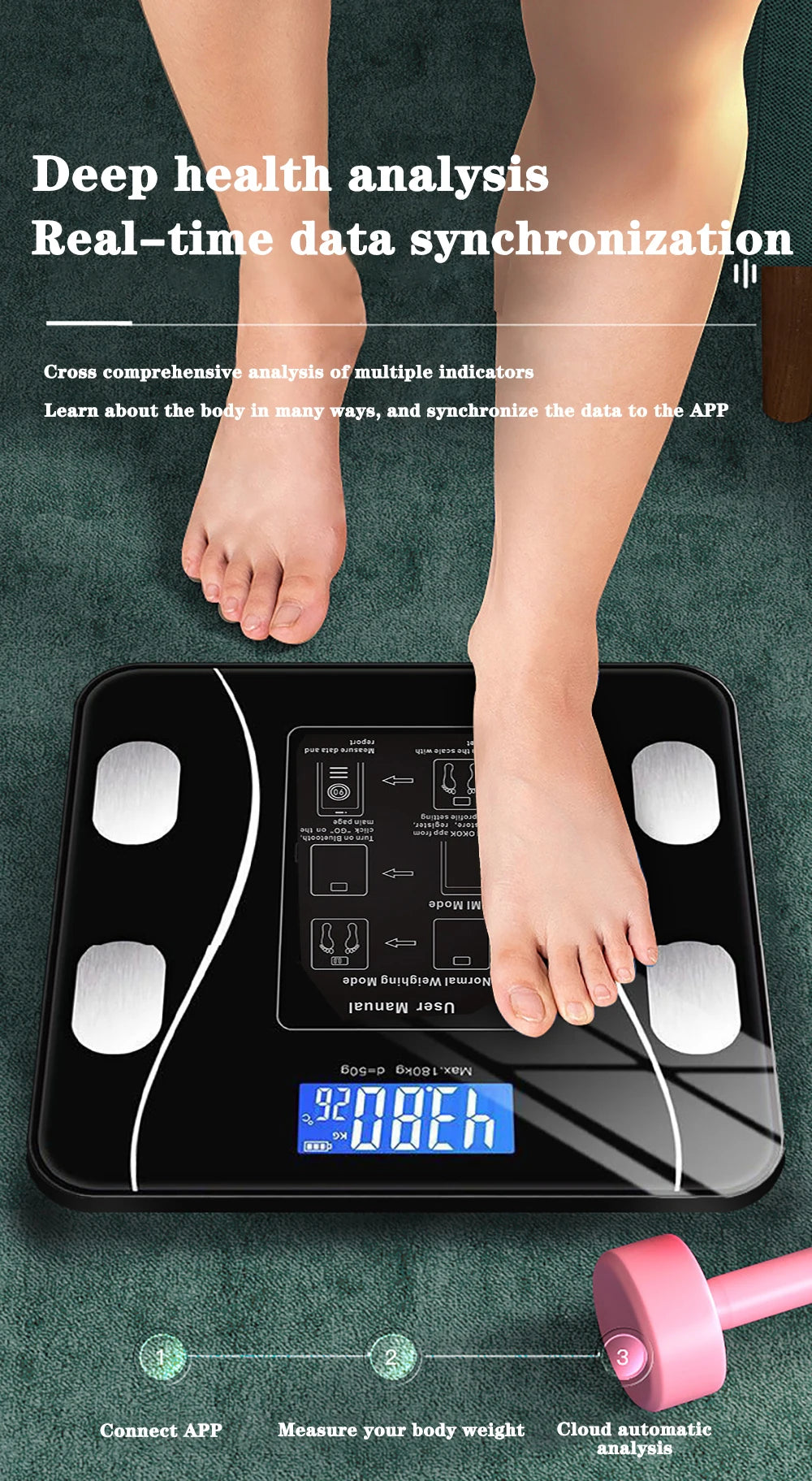 Smart Body Fat Scale – Wireless Digital Weight & Body Analyzer