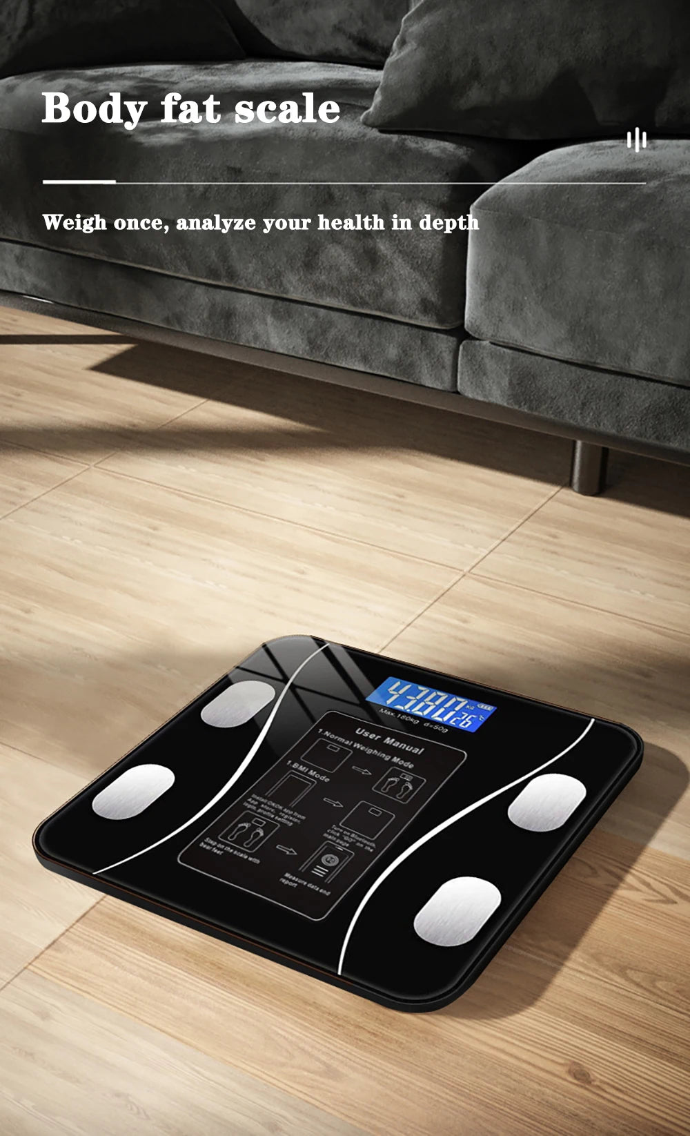 Smart Body Fat Scale – Wireless Digital Weight & Body Analyzer