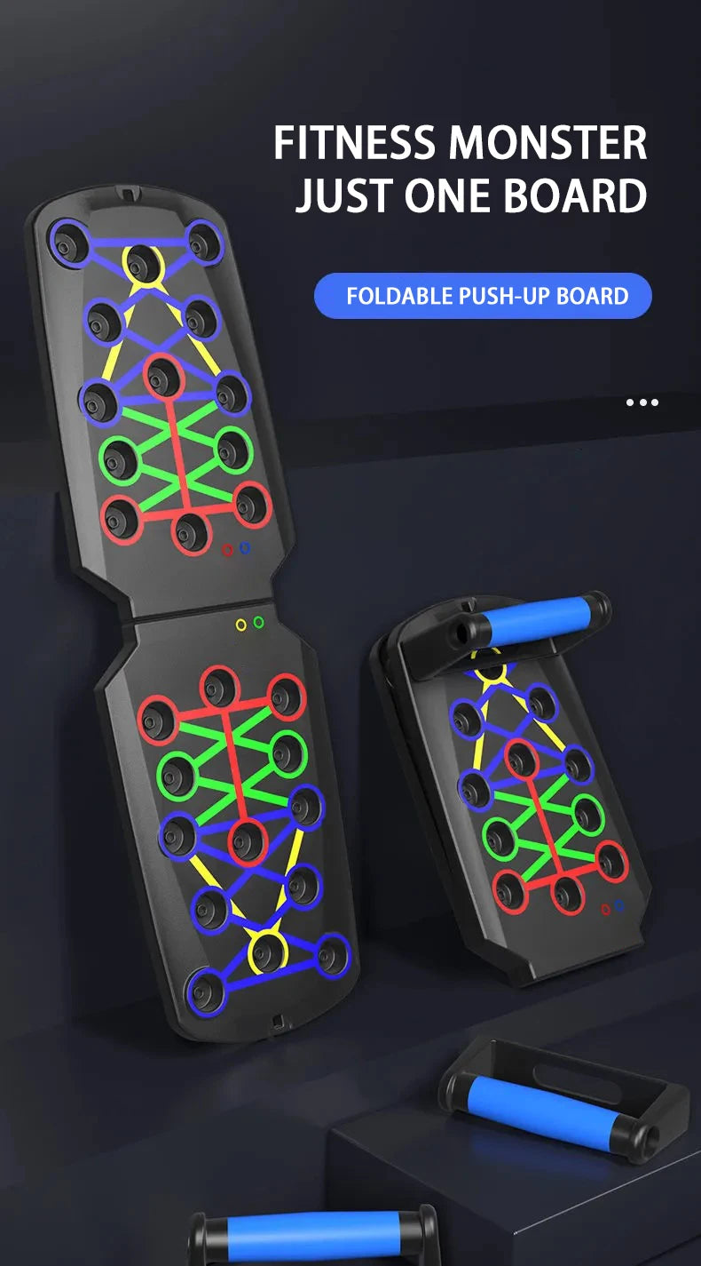 Foldable Push-Up Board Set – Multifunctional Fitness Trainer