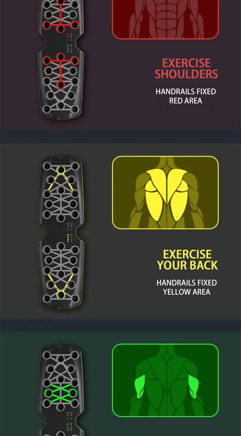 Foldable Push-Up Board Set – Multifunctional Fitness Trainer