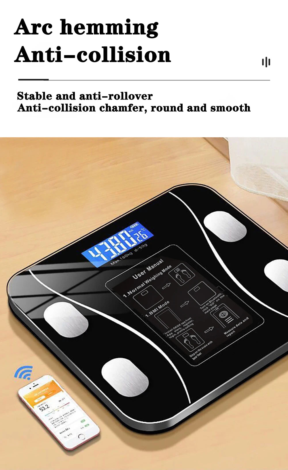 Smart Body Fat Scale – Wireless Digital Weight & Body Analyzer