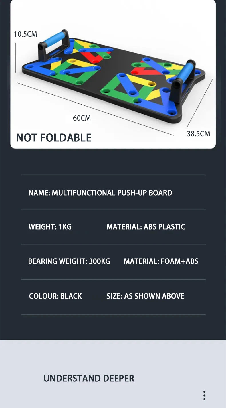 Foldable Push-Up Board Set – Multifunctional Fitness Trainer