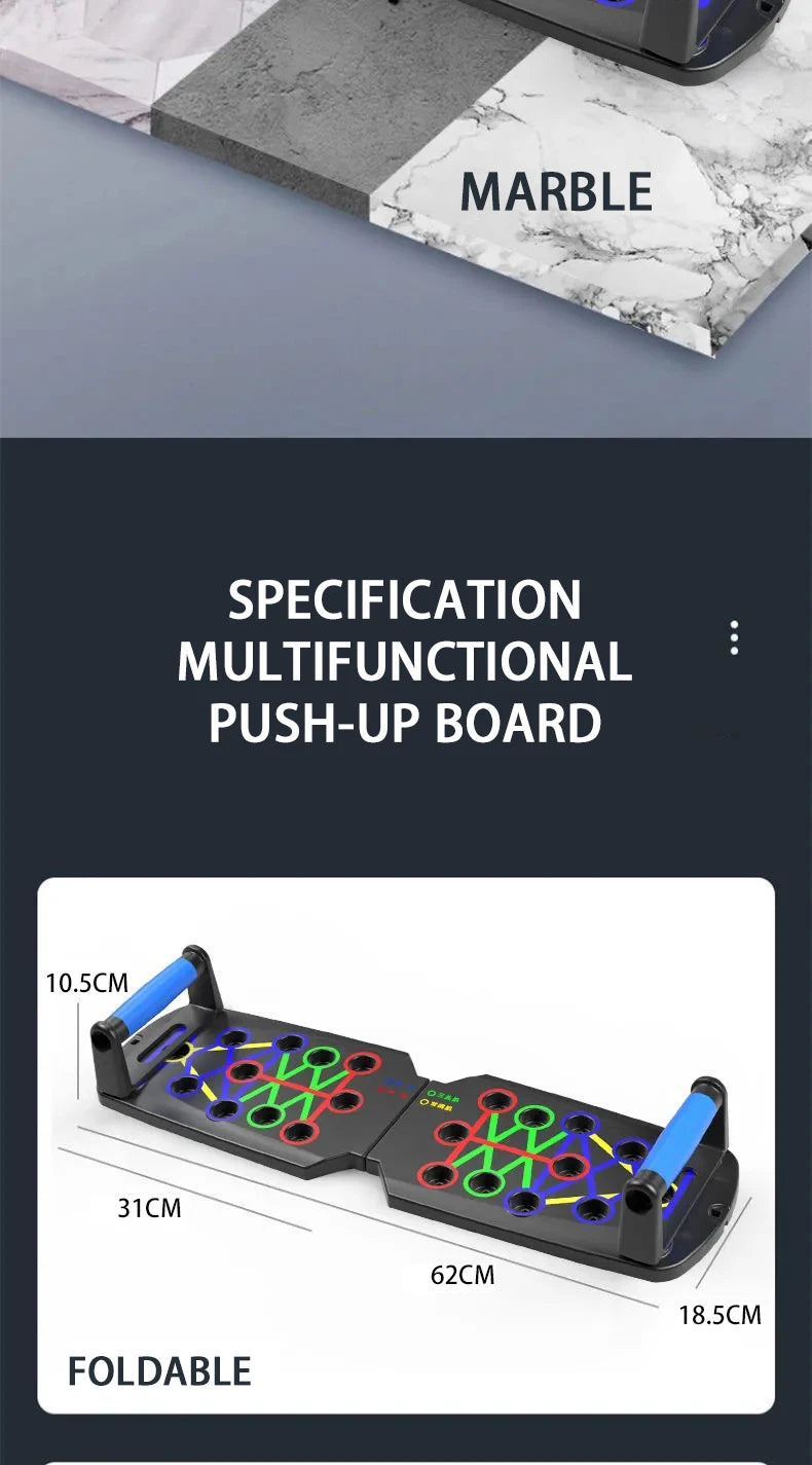 Foldable Push-Up Board Set – Multifunctional Fitness Trainer