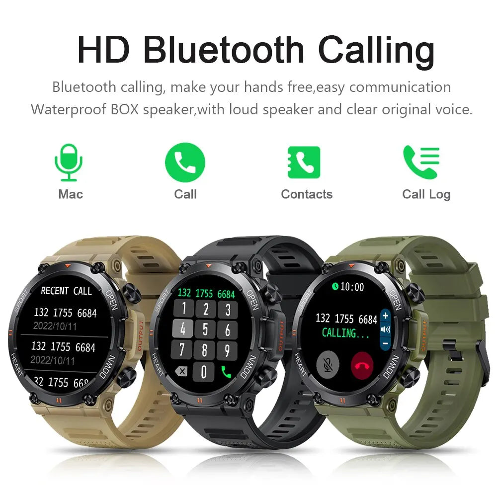 1.39" HD Bluetooth Smart Watch – Fitness & Heart Monitor