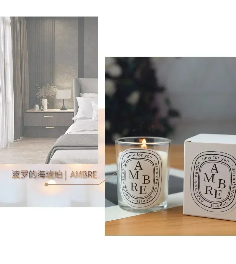 Romantic Transparent Scented Candle – Wedding & Gift Jar