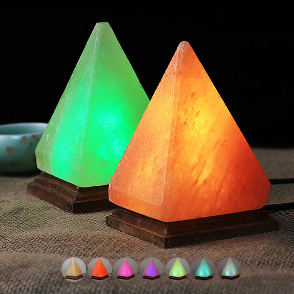 Himalayan Salt Lamp – LED Crystal Night Light