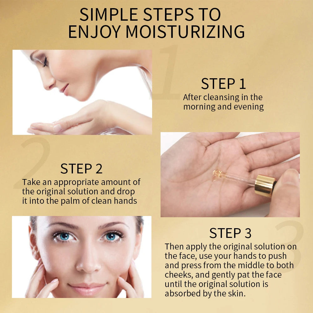 24K Gold Hyaluronic Acid Face Serum – Anti-Aging & Whitening 100ml