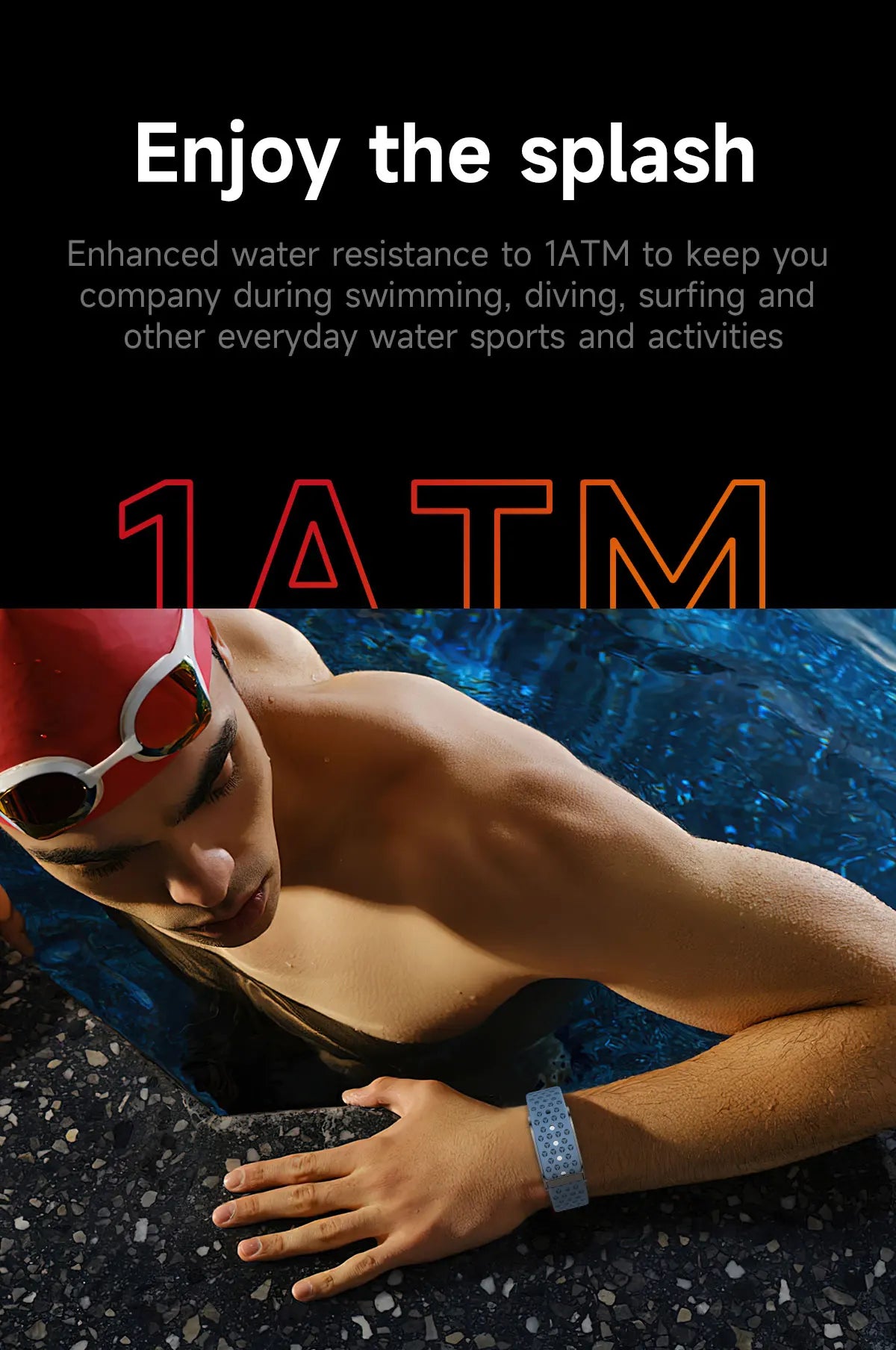 No-Screen Smartwatch – Men’s Outdoor Fitness & Heart Rate Monitor