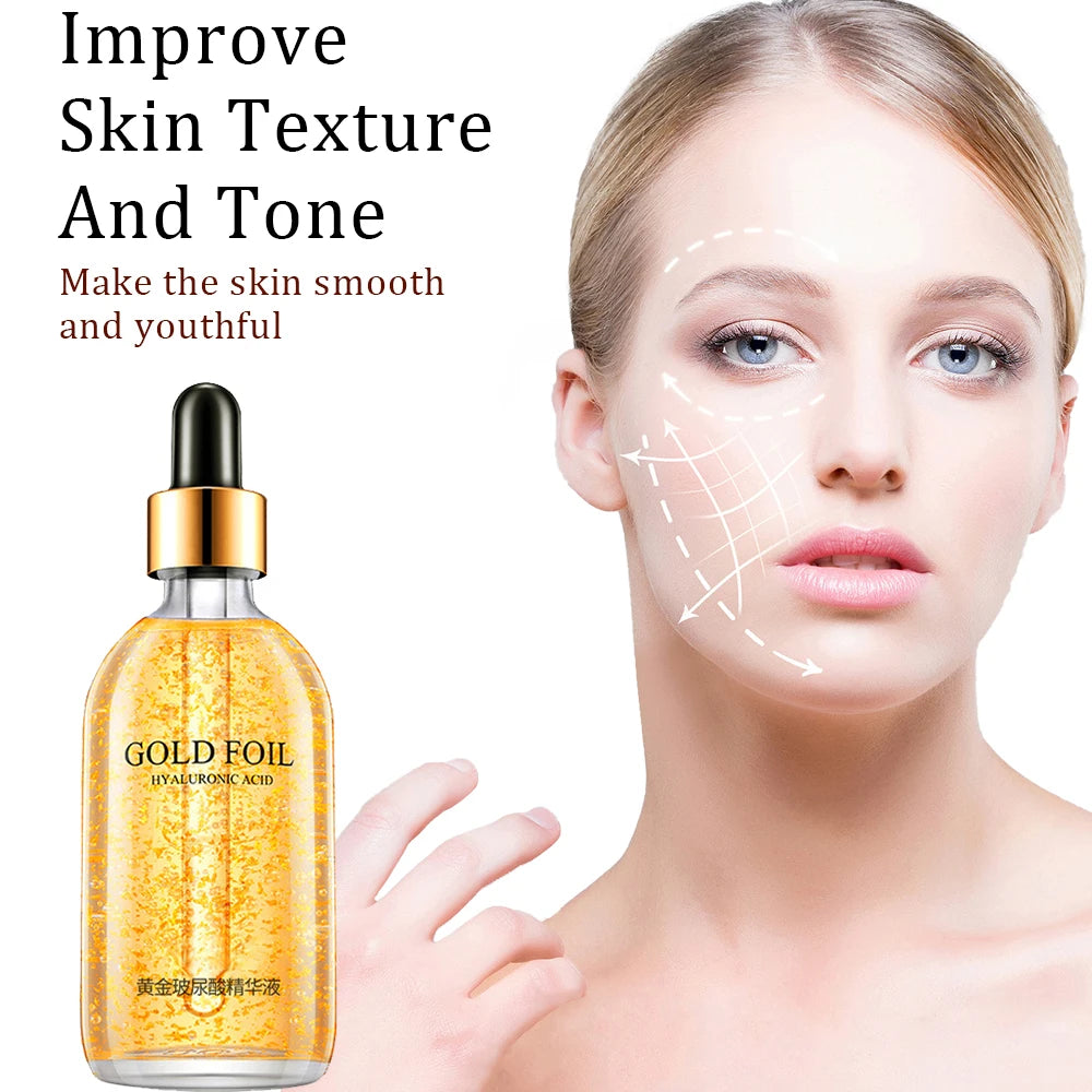 24K Gold Hyaluronic Acid Face Serum – Anti-Aging & Whitening 100ml