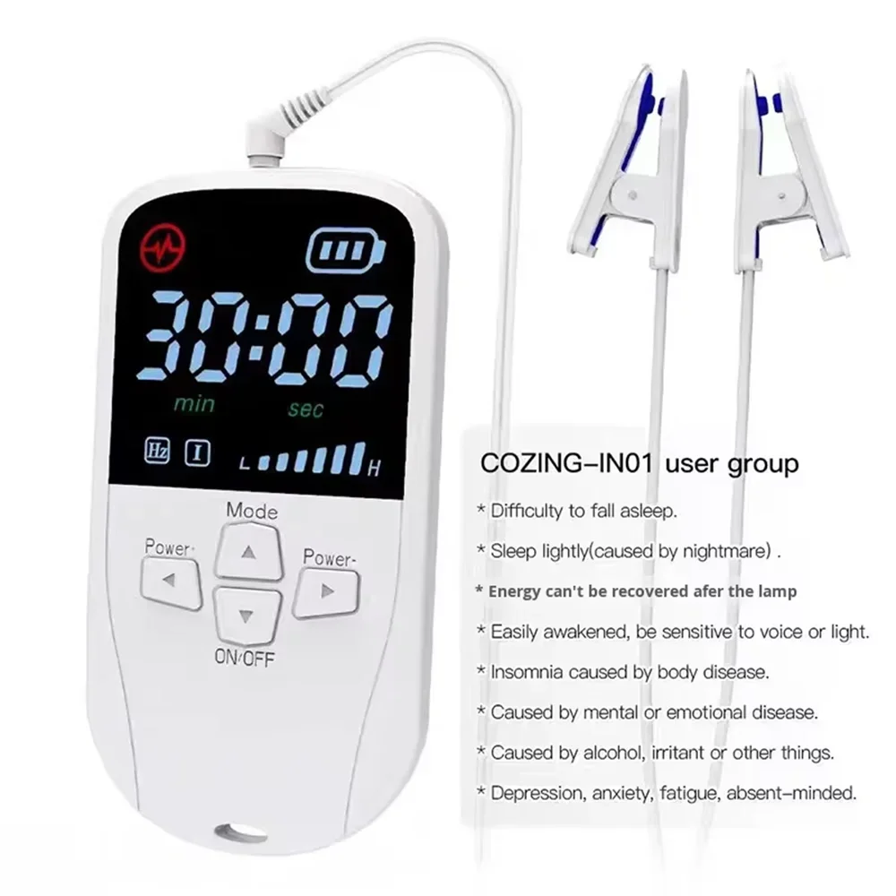 CES Vagus Nerve Stimulation Clip Ear Sleep Aid Device Relieve Insomnia Sleep Anxiety Depression Reliever Promote Fast Sleep Deep
