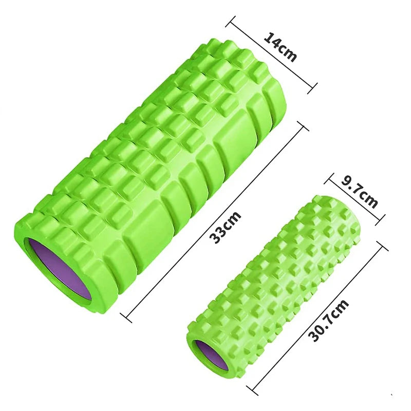 33cm Yoga Foam Roller – Muscle & Back Massage Grid