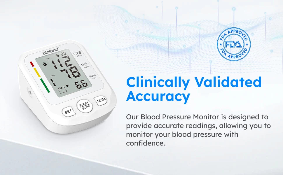Automatic Upper Arm Blood Pressure Monitor – Digital Tensiometer