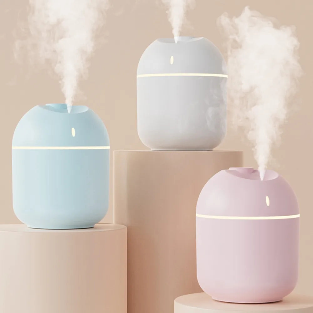270ml Cool Mist Air Humidifier – Aroma Diffuser with LED Night Light