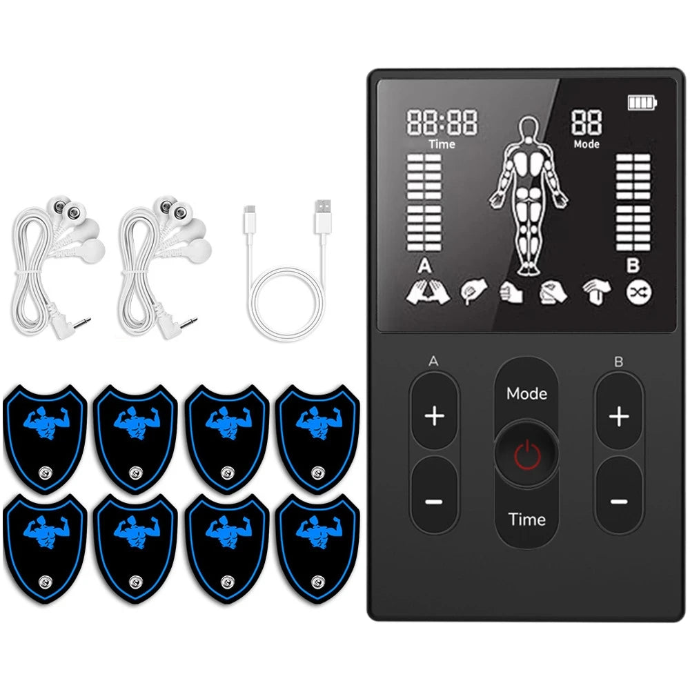 EMS Massager, Muscle Stimulator , TENS Unit for Body Toning Fitness Recovery, Electric Muscle Massage Gun for Home Use