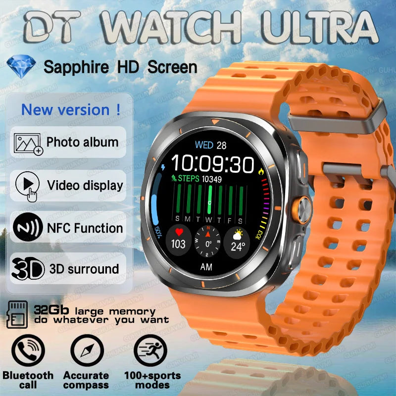 DT Watch 7 Ultra Smartwatch – 32GB, Video, GPS & Fitness Tracker