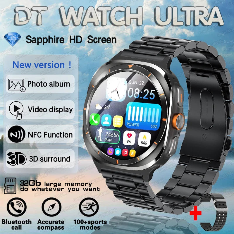 DT Watch 7 Ultra Smartwatch – 32GB, Video, GPS & Fitness Tracker