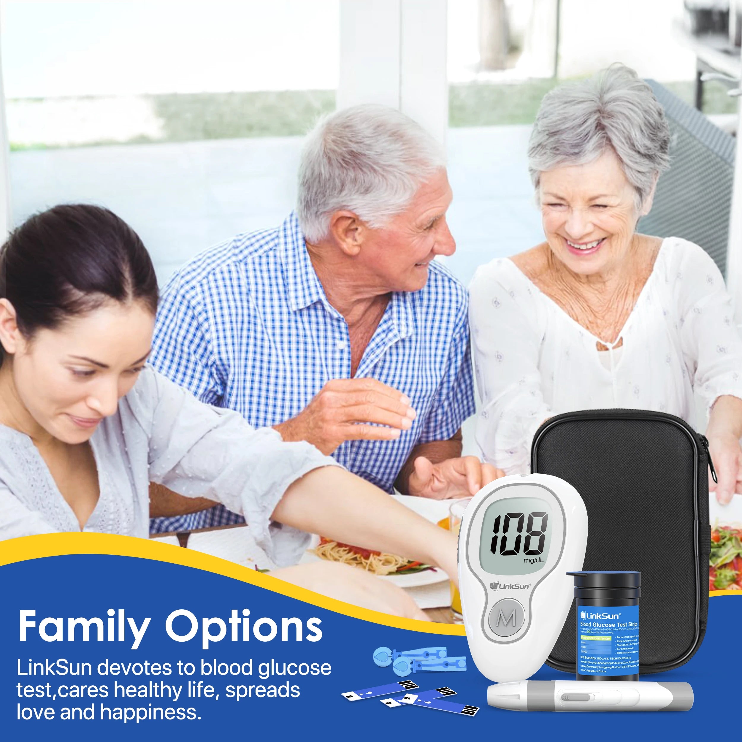 G-425-3 Blood Glucose Meter – Complete Diabetes Test Kit