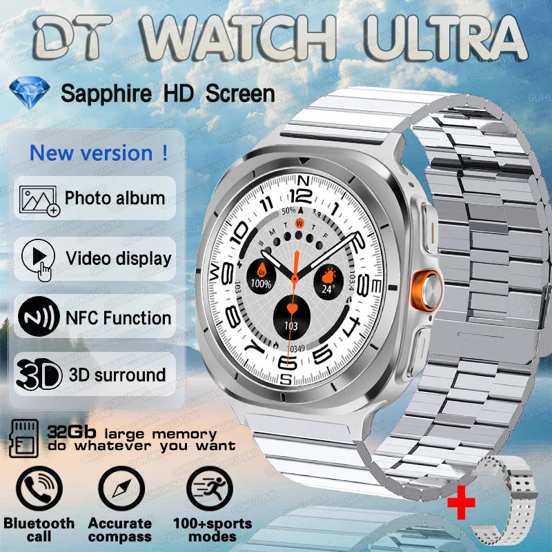 DT Watch 7 Ultra Smartwatch – 32GB, Video, GPS & Fitness Tracker