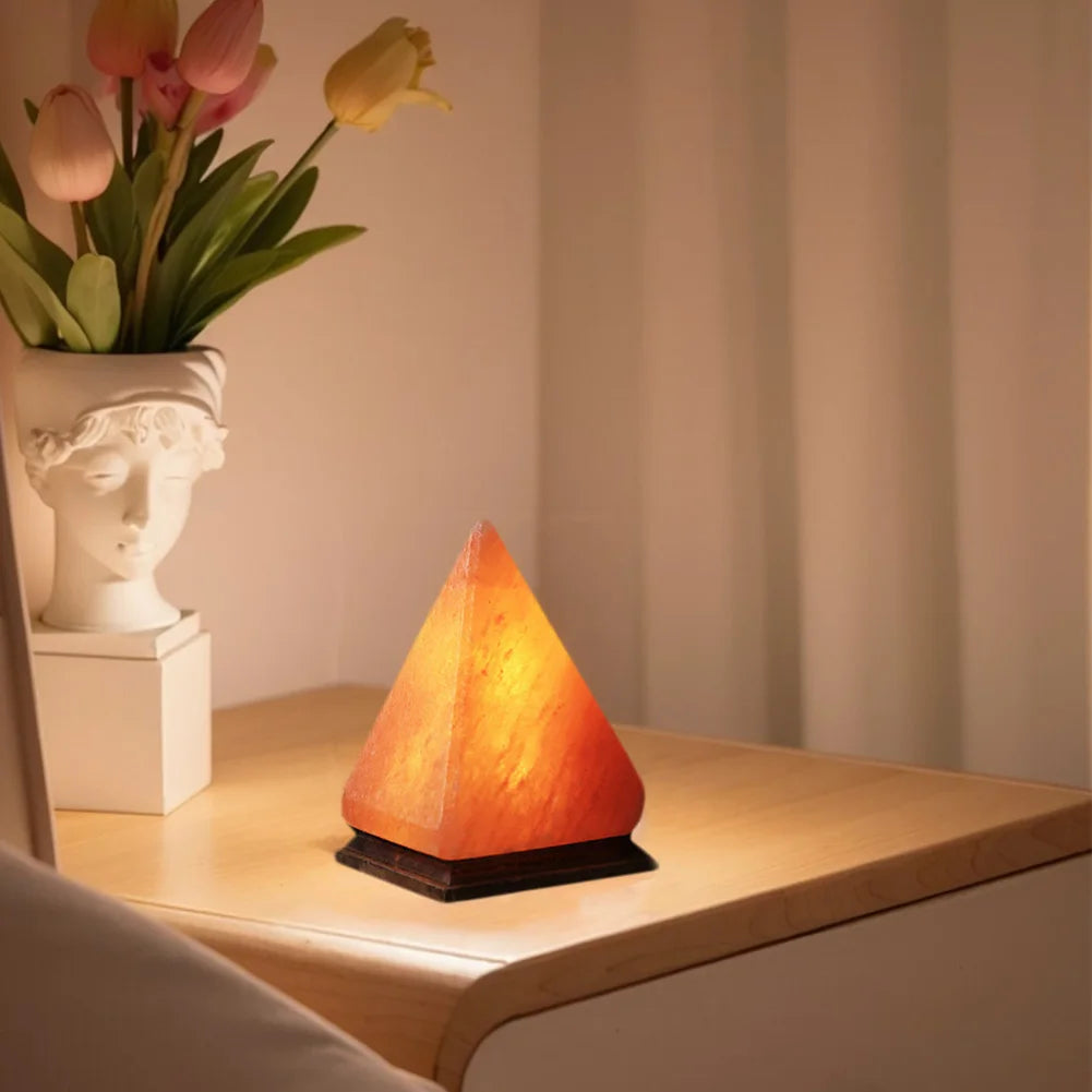 Himalayan Salt Lamp – LED Crystal Night Light