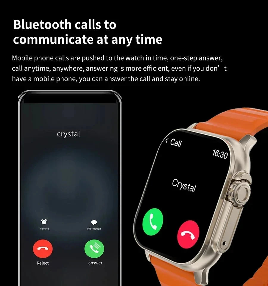 Bluetooth Talk Smartwatch – Heart Rate & Message Alerts