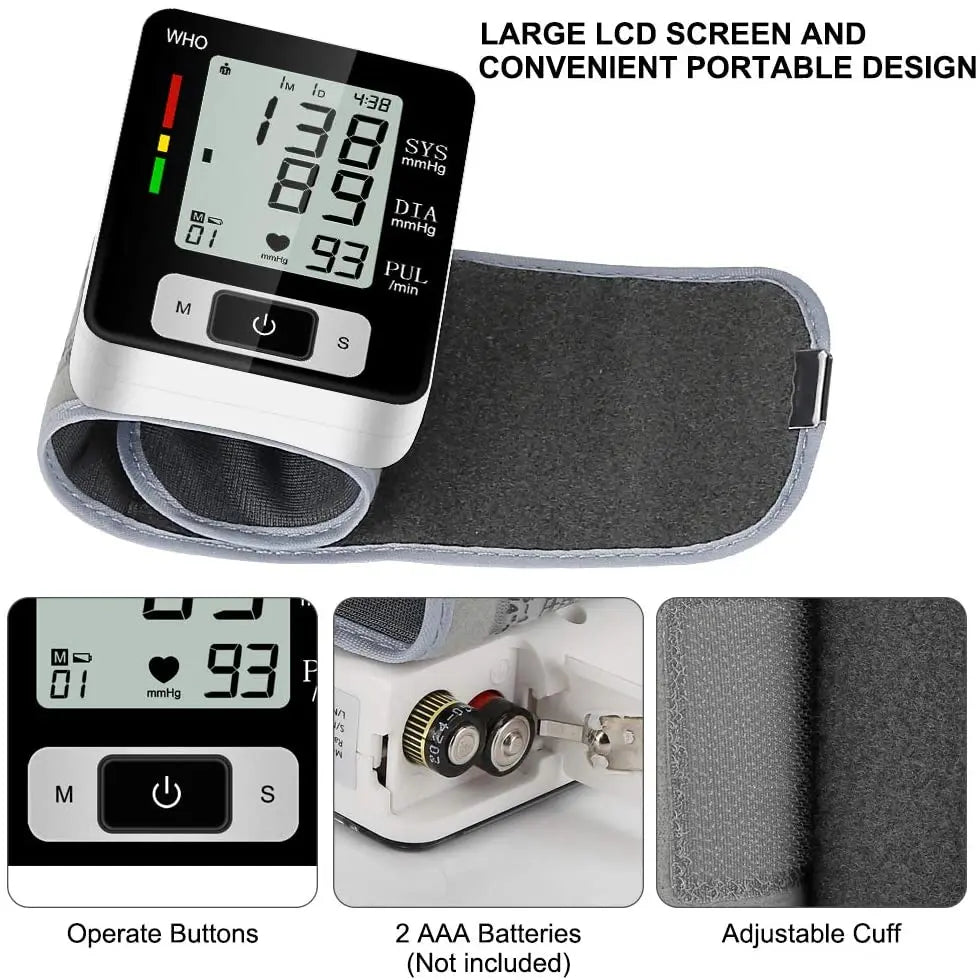 Digital Wrist Blood Pressure Monitor – High Accuracy