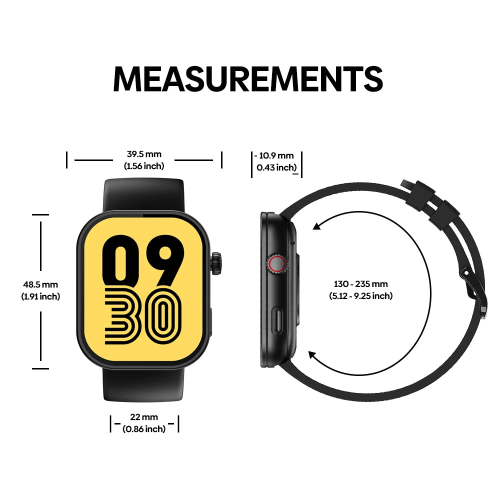 Btalk Plus Smartwatch – 2.03'' HD Voice & Fitness Tracker