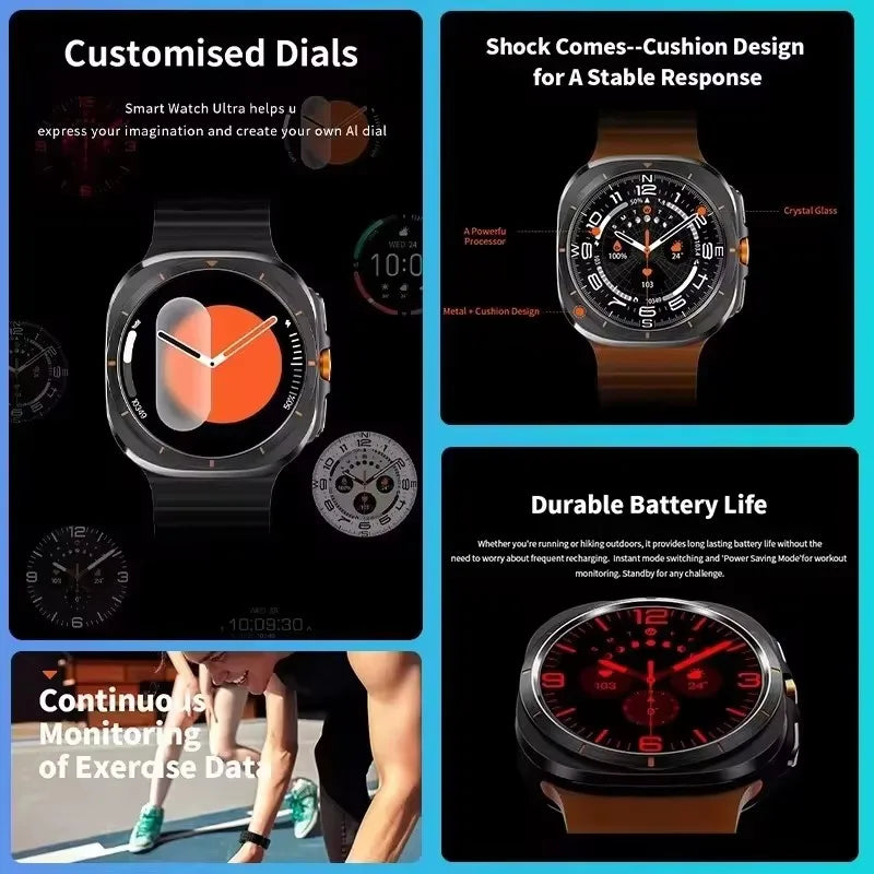 DT Watch 7 Ultra Smartwatch – 32GB, Video, GPS & Fitness Tracker