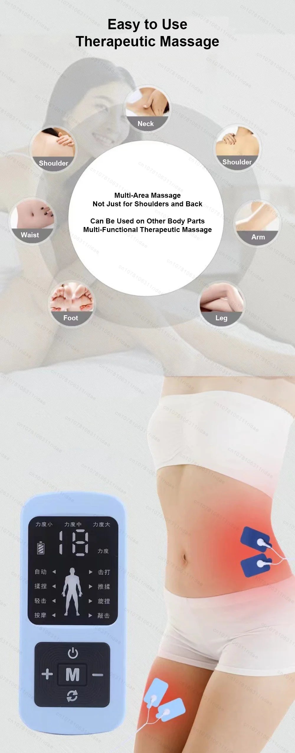 EMS Eletric Muscle Stimulation Electric Physiotherapy Tens Unit Machines Pulse Impulse Mini Full Body Massager Slimming Machine