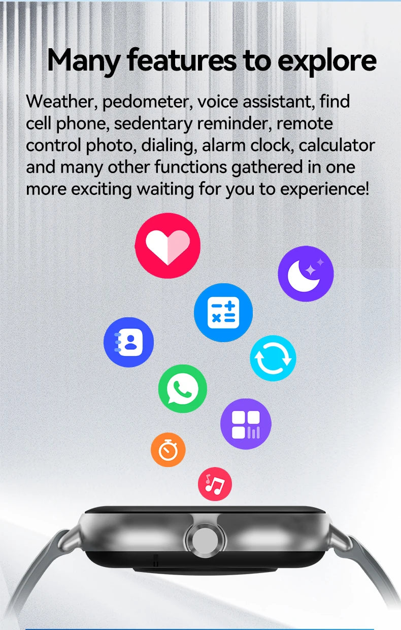 2025 Smart Watch – Full Touch Sports & Bluetooth Call