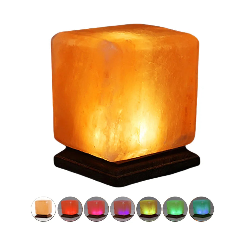 Himalayan Salt Lamp – LED Crystal Night Light