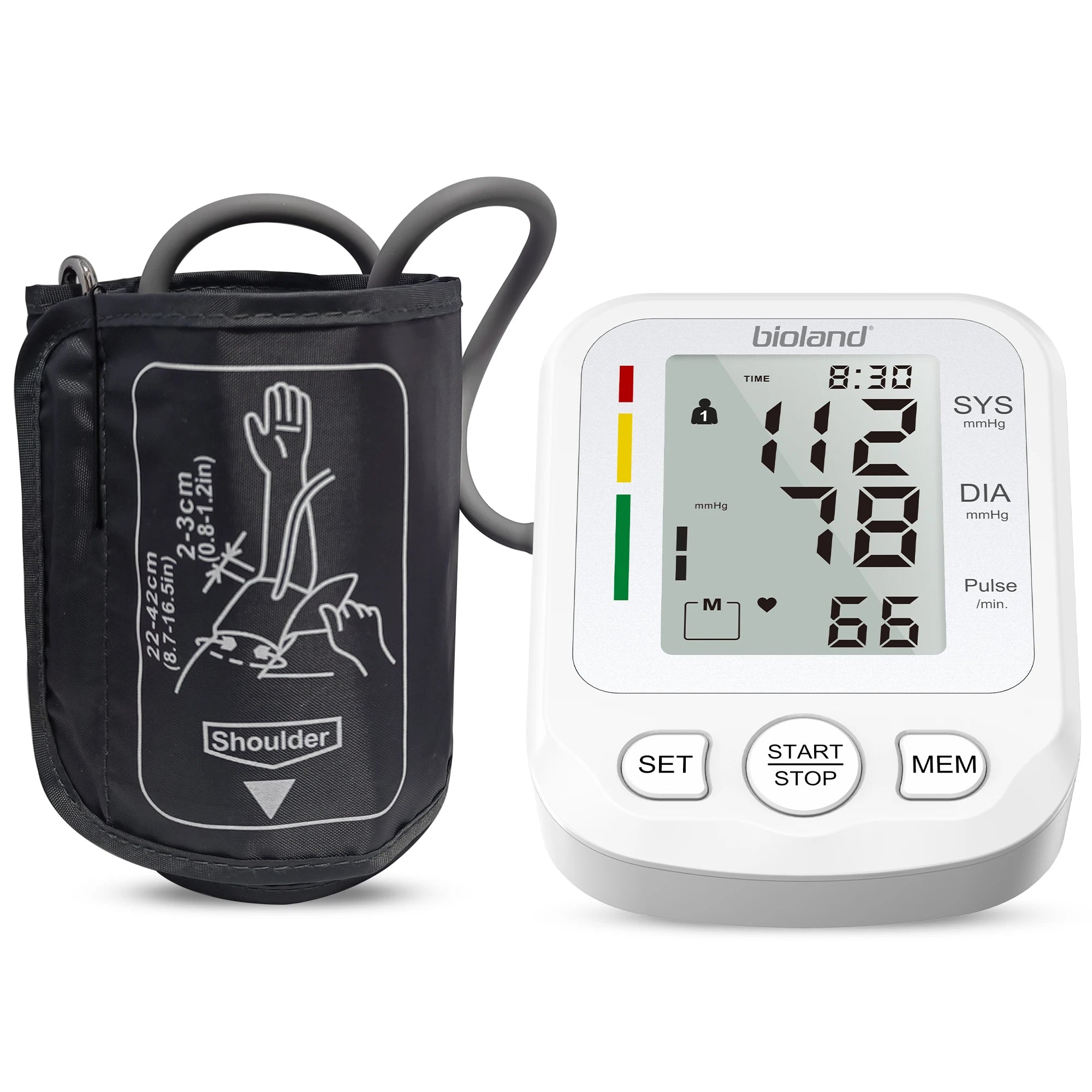 Automatic Upper Arm Blood Pressure Monitor – Digital Tensiometer