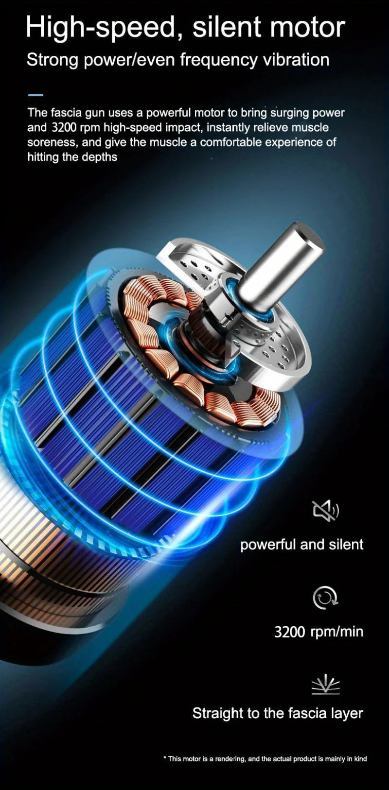 Portable Vibration Fascia Gun – Deep Muscle Massager