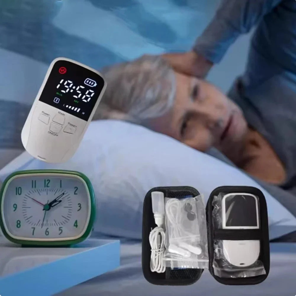 CES Vagus Nerve Stimulation Clip Ear Sleep Aid Device Relieve Insomnia Sleep Anxiety Depression Reliever Promote Fast Sleep Deep