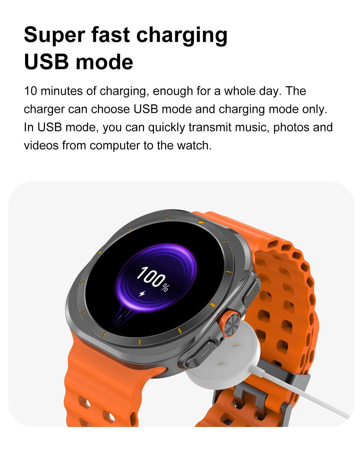 DT Watch 7 Ultra Smartwatch – 32GB, Video, GPS & Fitness Tracker