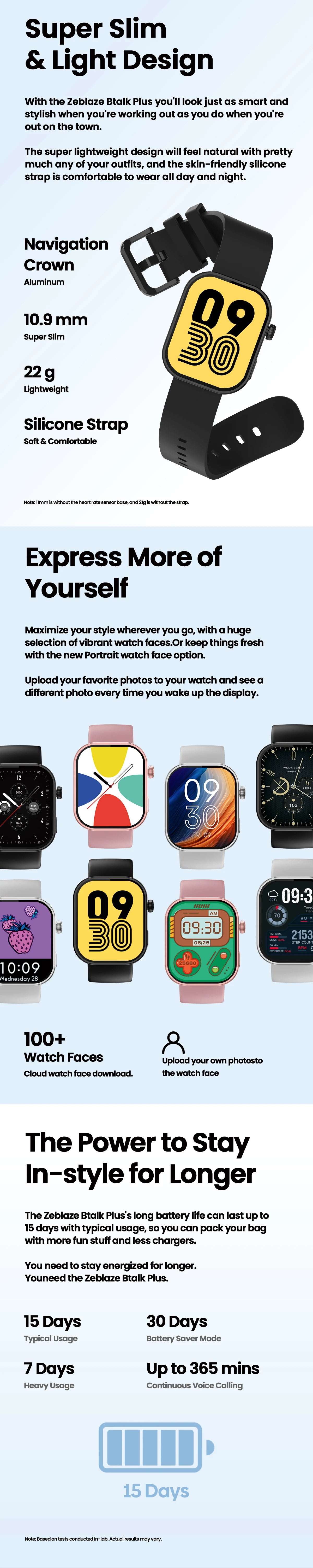 Btalk Plus Smartwatch – 2.03'' HD Voice & Fitness Tracker