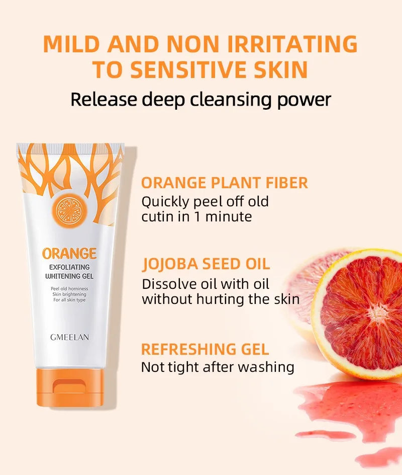 Orange Exfoliating Gel – Dead Skin Remover & Brightening 50g