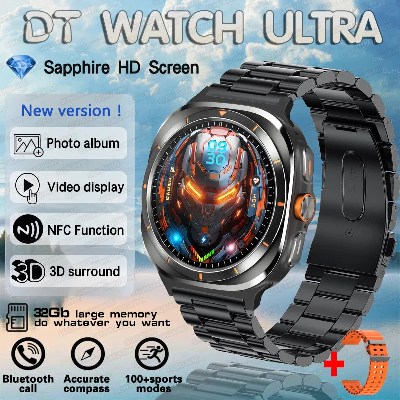 DT Watch 7 Ultra Smartwatch – 32GB, Video, GPS & Fitness Tracker