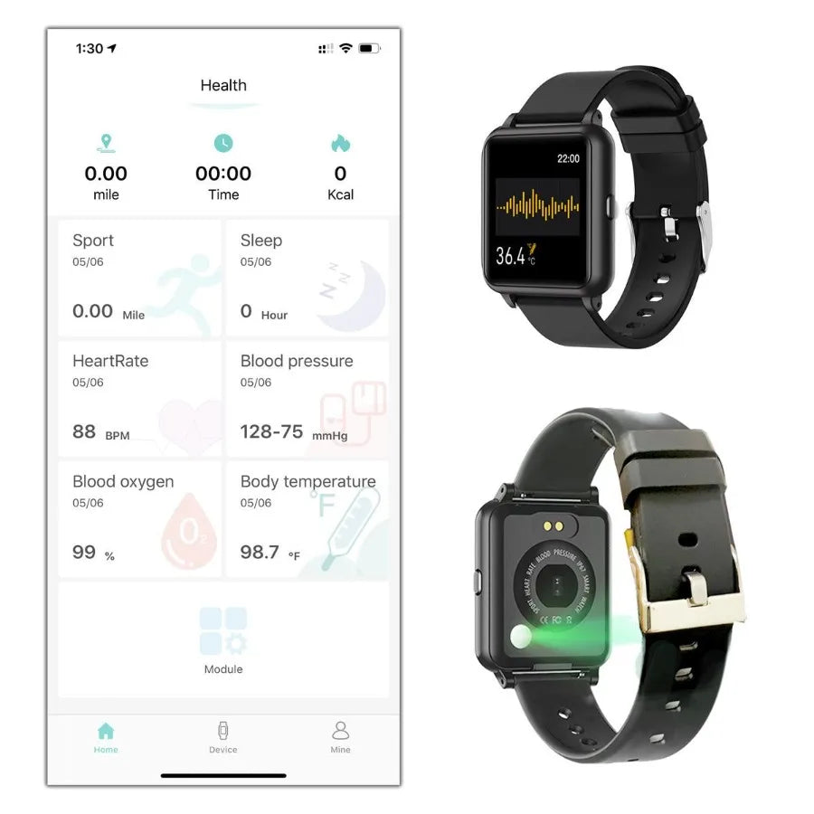 Smart Watch – Oximeter, Thermometer & Pulse Activity Tracker