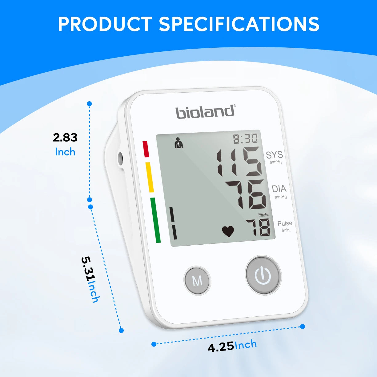 Automatic Upper Arm Blood Pressure Monitor – Digital Tensiometer