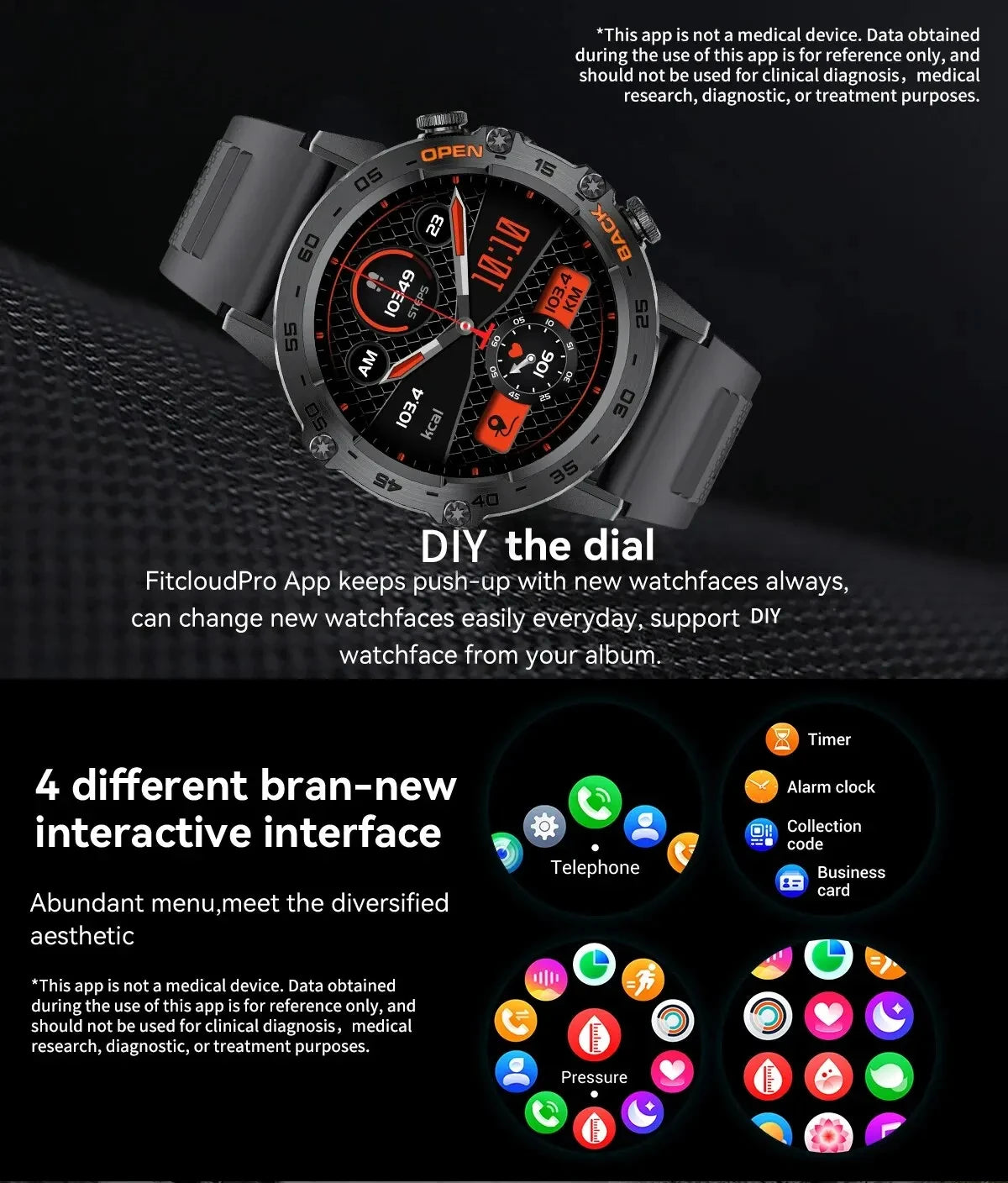 1.39" Bluetooth Call Smartwatch – Fitness & Heart Rate Tracker