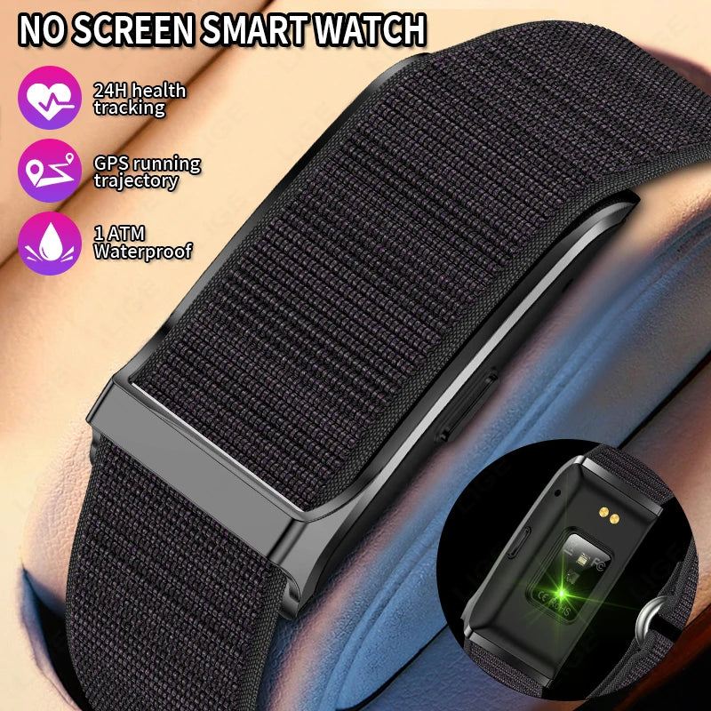 No-Screen Smartwatch – Men’s Outdoor Fitness & Heart Rate Monitor