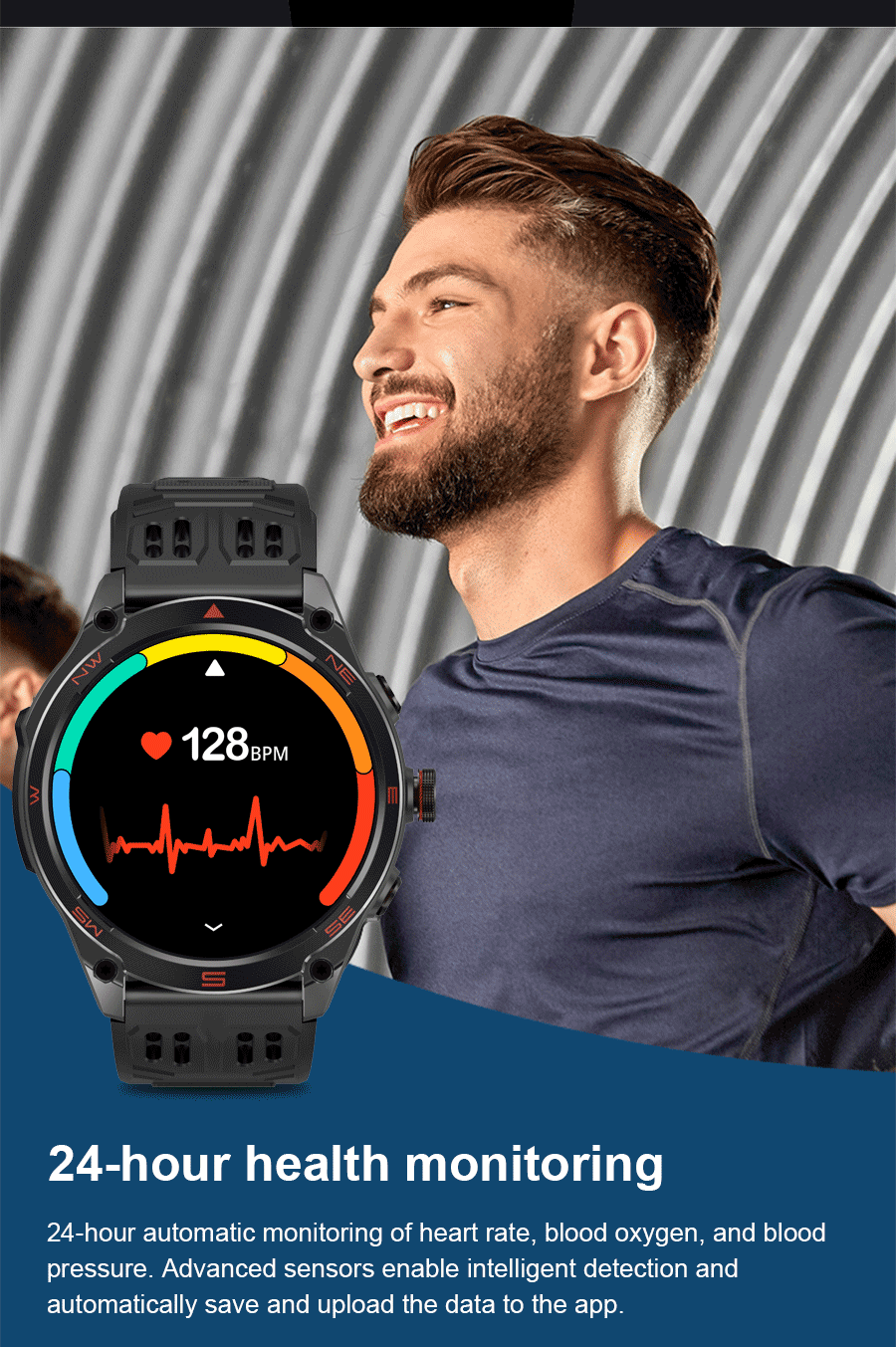 T-Rex 3 Ultra GPS Smartwatch – Military Outdoor Fitness Tracker