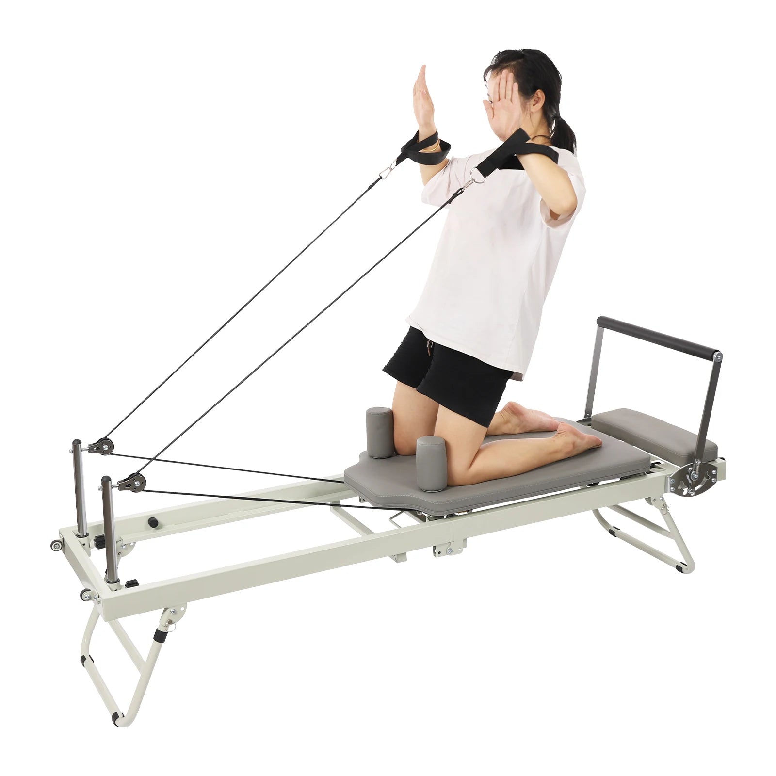 Foldable Steel Pilates Reformer Machine – Home & Office Fitness