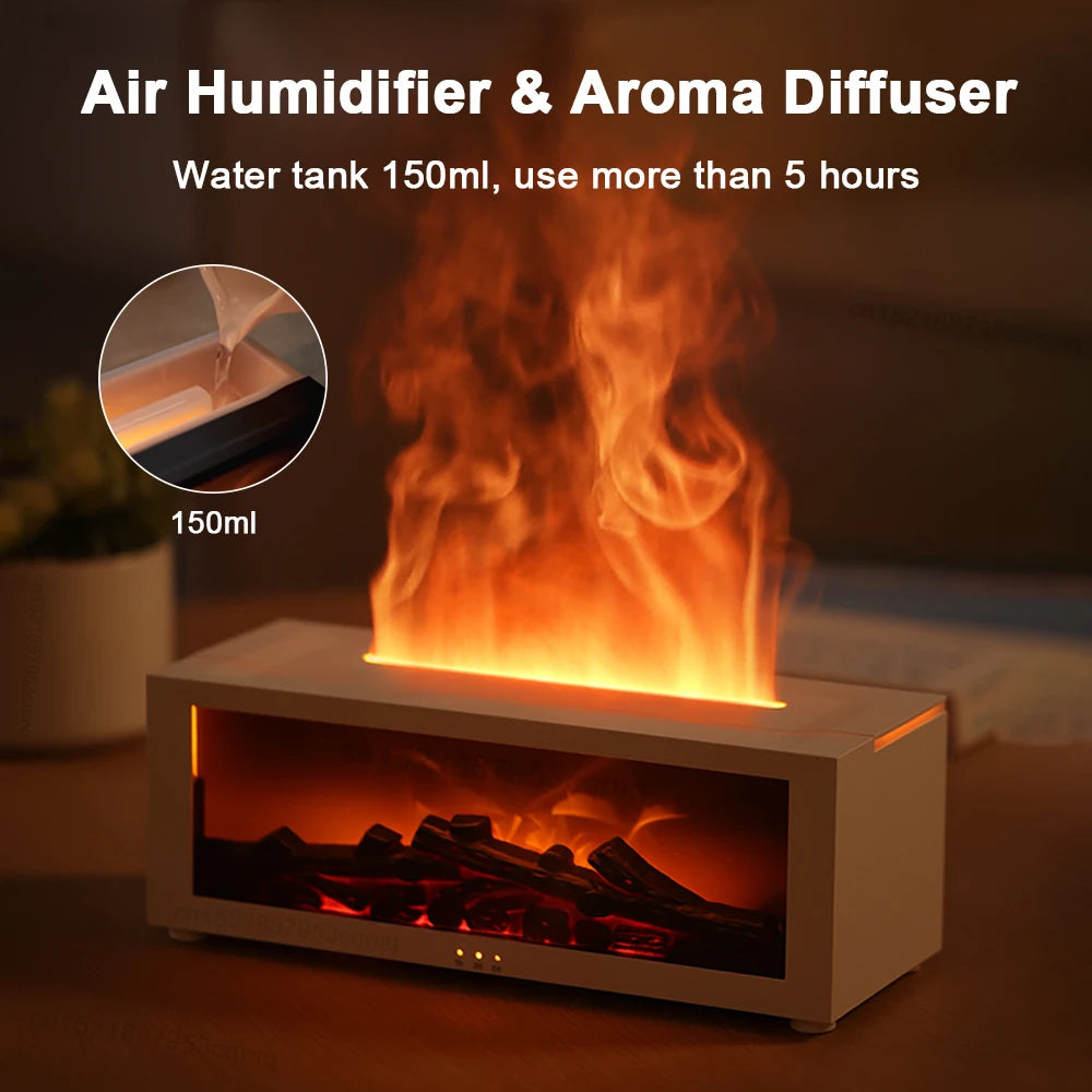Aroma Air Humidifier – LED Essential Oil Diffuser with Remote
