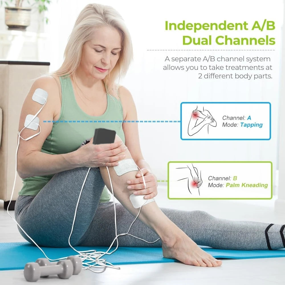 EMS Massager, Muscle Stimulator , TENS Unit for Body Toning Fitness Recovery, Electric Muscle Massage Gun for Home Use