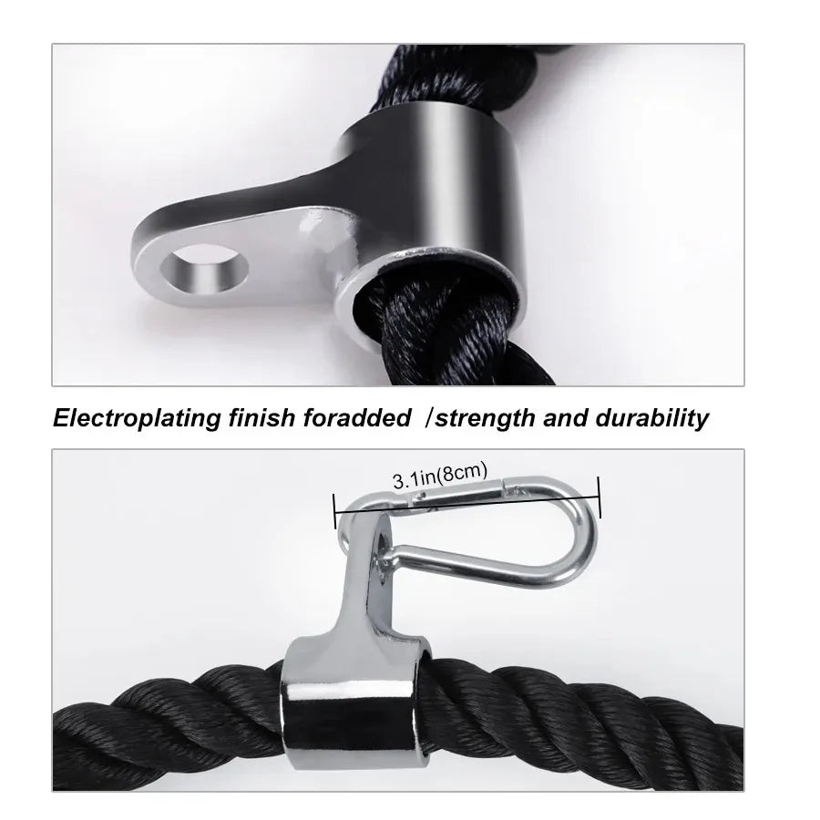 Triceps & Face Pull Rope – Push/Pull Gym Accessory