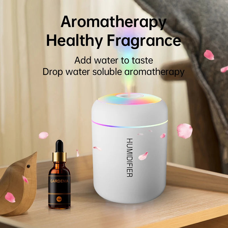 180ml Mini USB Air Humidifier – Aroma Diffuser for Home & Car