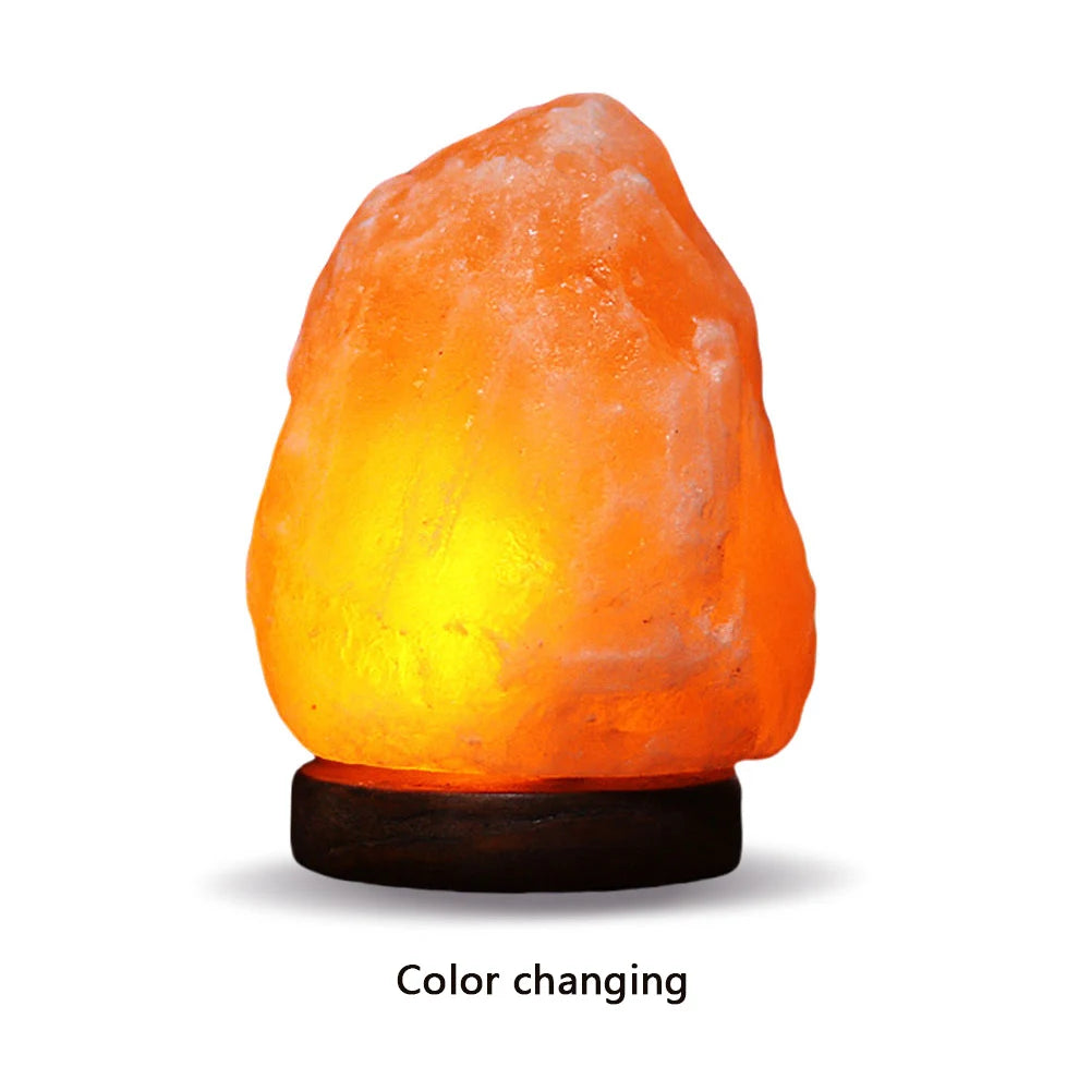 Himalayan Salt Lamp – LED Crystal Night Light