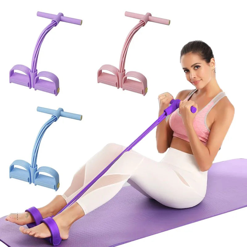 6-Tube Resistance Bands – Multi-Function Fitness & Yoga Rope